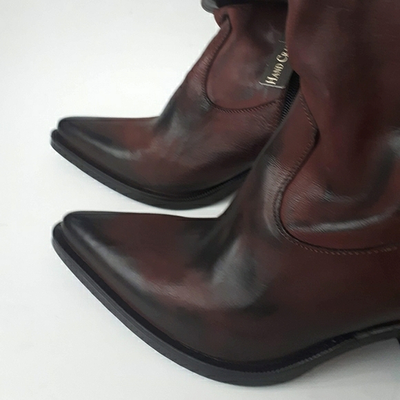 Emanuele Castro | Slouchy Knee-high Leather Boots - Picture 6 of 12